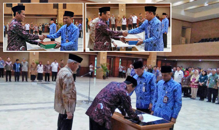 Mentan Lantik Momon Rusmono dan Agung Hendriadi, Pimpin BPPSDMP dan BKP